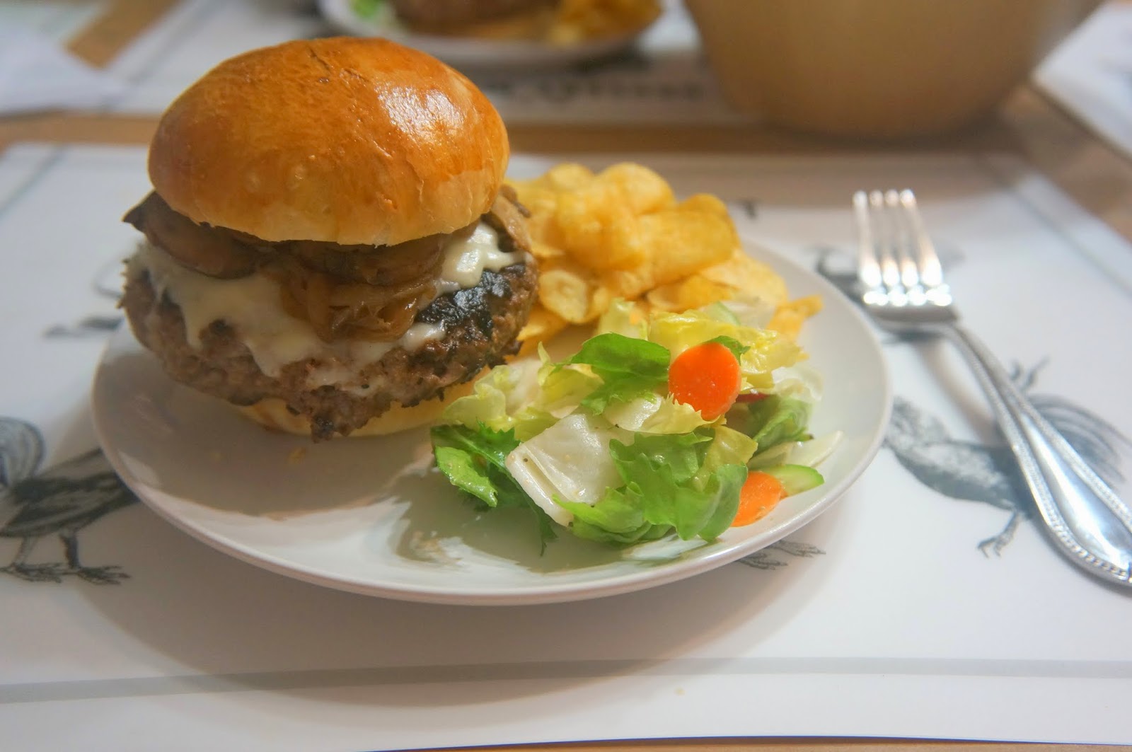 What I Ate Truffle Mushroom Cheeseburgers
