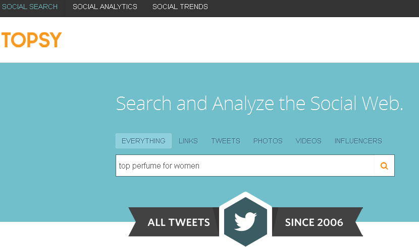 Using Topsy to Track Influencers Content