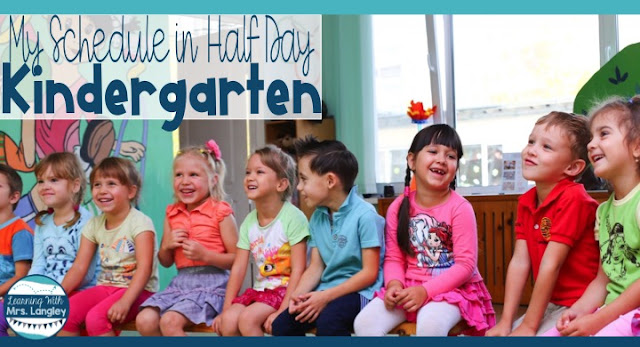 This blog post is all about the organization and setup of the first real week of kindergarten in a half day program. Examples of activities used, introduction of centers, learning goals and teacher and student engagement!  #classroom #classroomactivities #kindergarten #classroomschedule #firstdayofschool