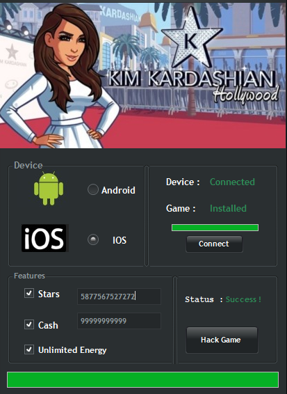 kim kardashian hollywood hack