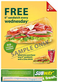 Free Printable Subway Coupons Free Printable Subway Coupons