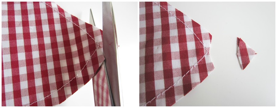 mis nancys, mis peques y yo, tutorial DIY adornos Navidad, cortar esquinas