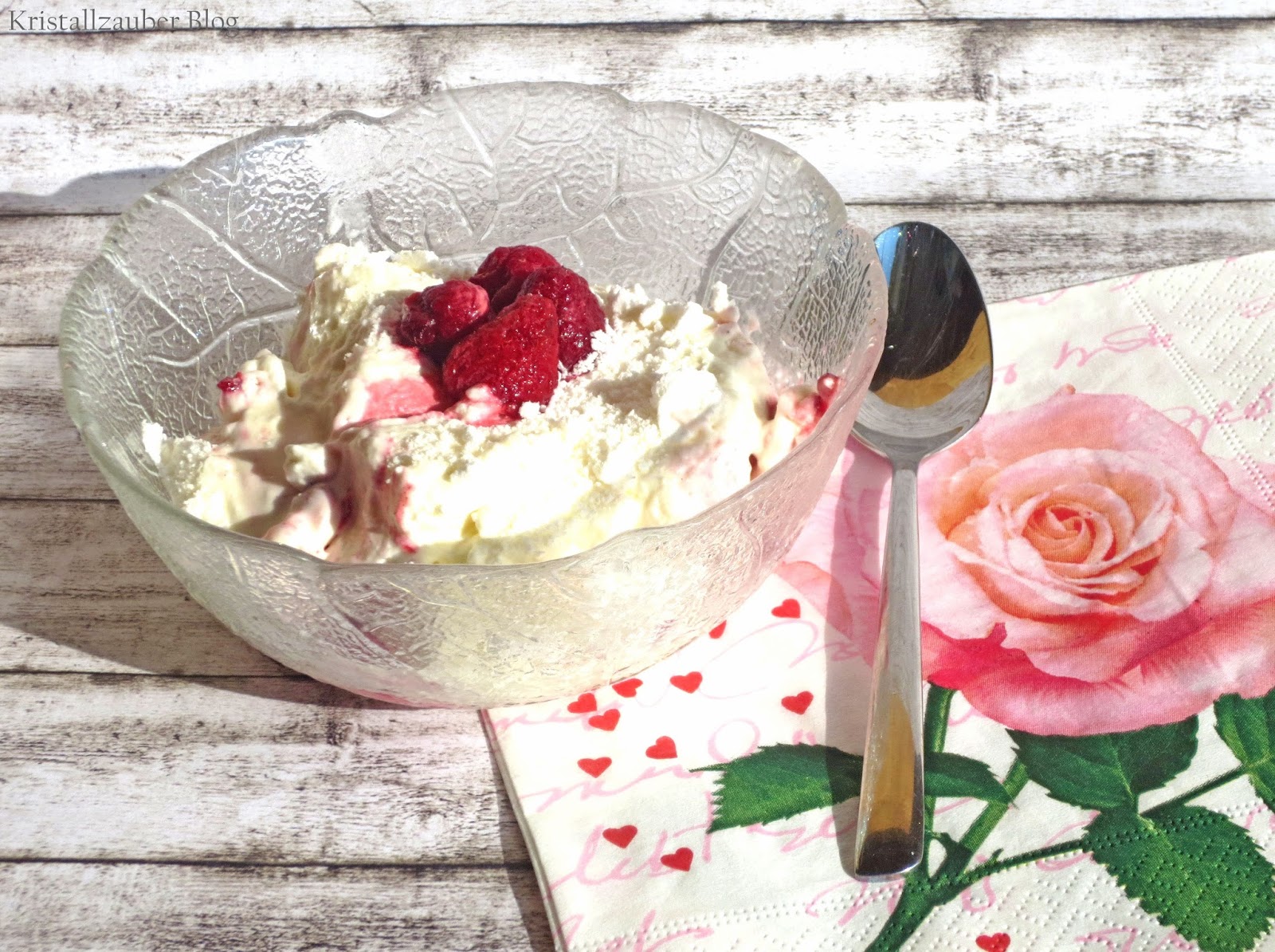 Kristallzauber: {Rezept} Himbeer - Meringue - Dessert