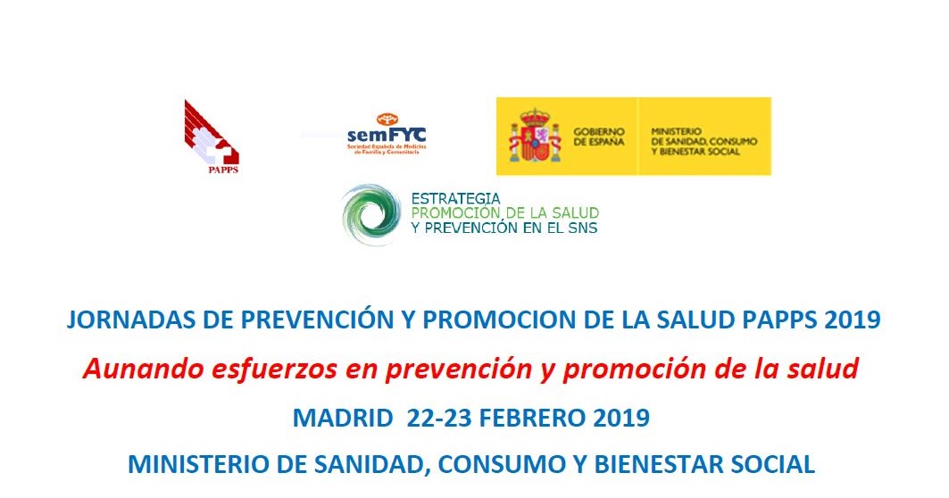 Salud y Prevención PAPPS Jornadas PAPPS 2223 febrero 2019. Aunando