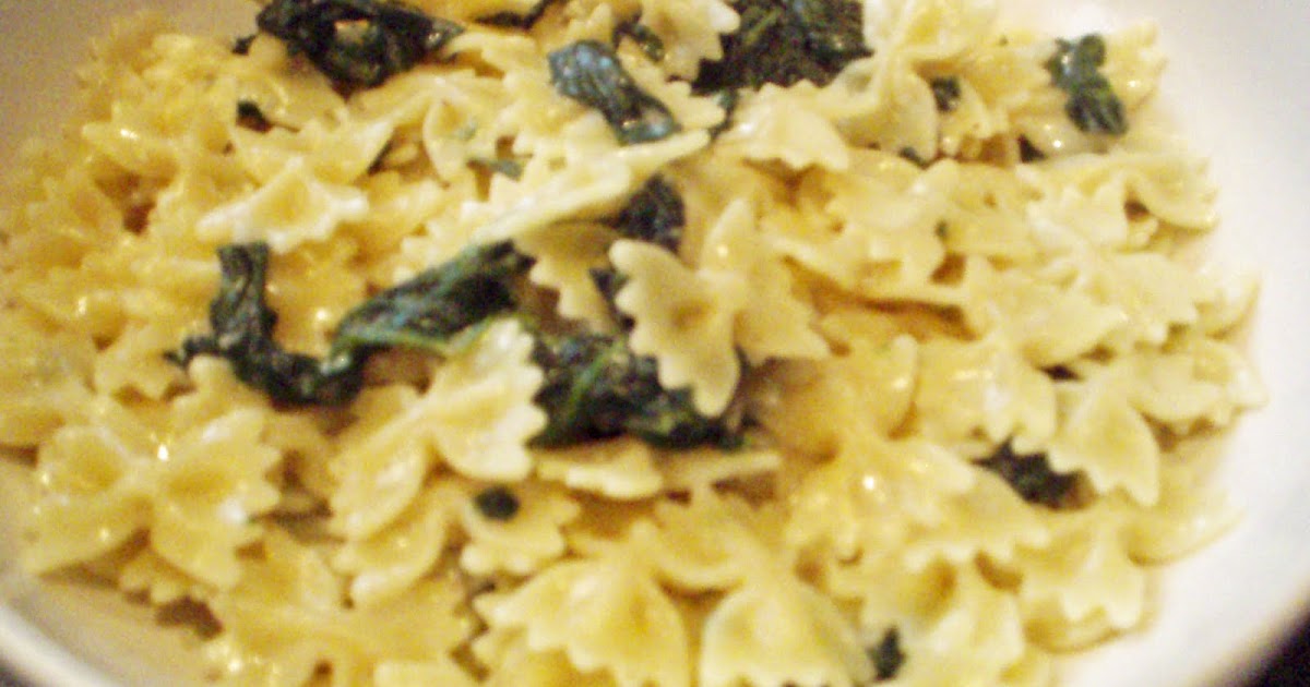milestones & memories: spinach gorgonzola pasta recipe
