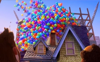 up arriba disney pizar balloons globos casa house pete docter Carl Fredricksen