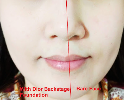 dior backstage foundation before and after