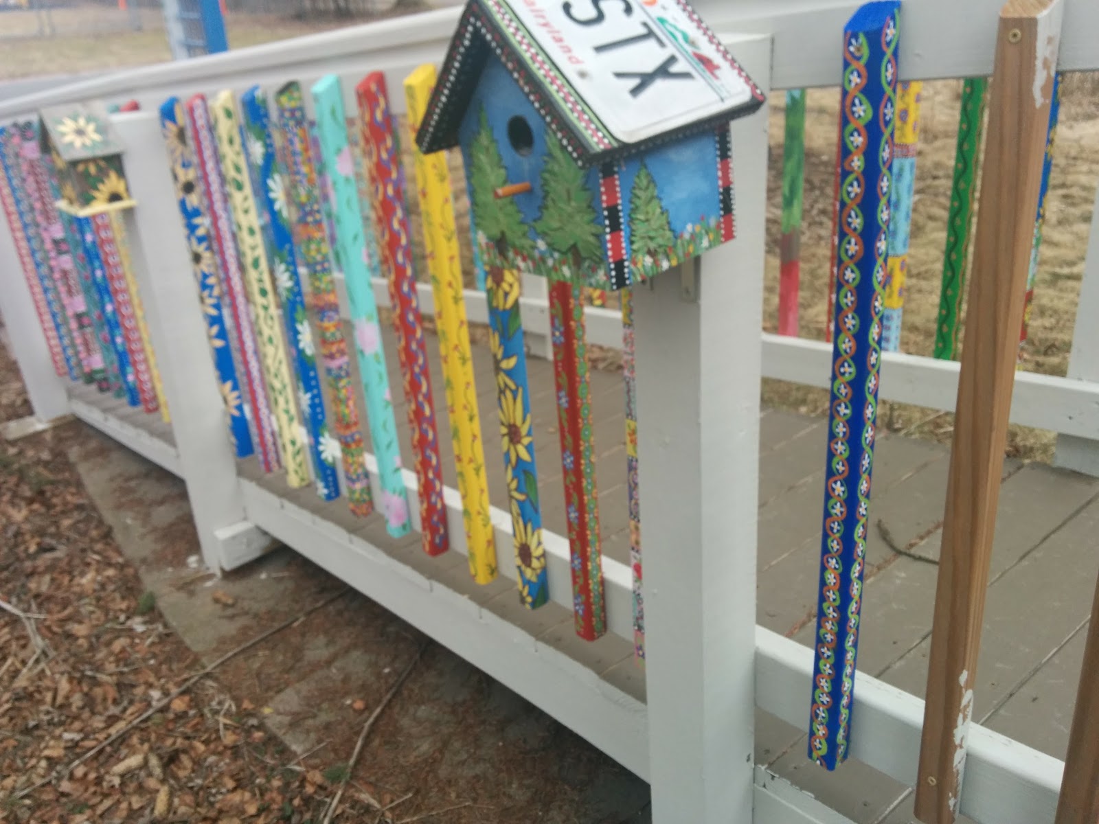 Paintersgarden Folk Art Painting on the Wheelchair Ramp