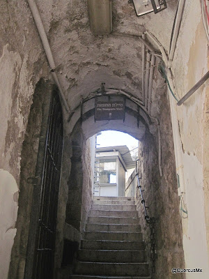 Acces to the ramparts of Jerusalem, near Jaffa Gate