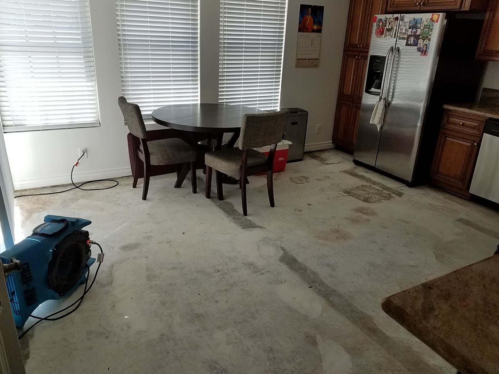 Life in the LinOhana Kitchen floor repair