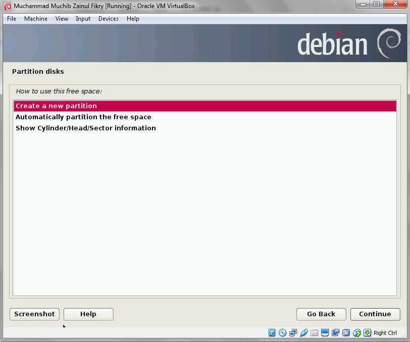 Remember to create new partitions. Remember to create new partitions