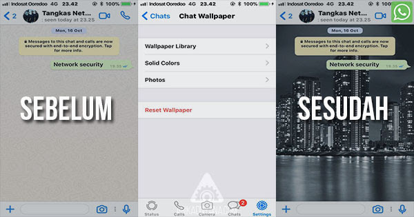 Cara Merubah Wallpaper atau Background Chat di Whatsapp