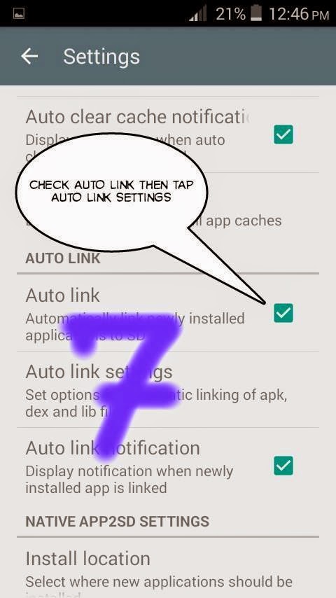 LINK2SD Settings Preview 2