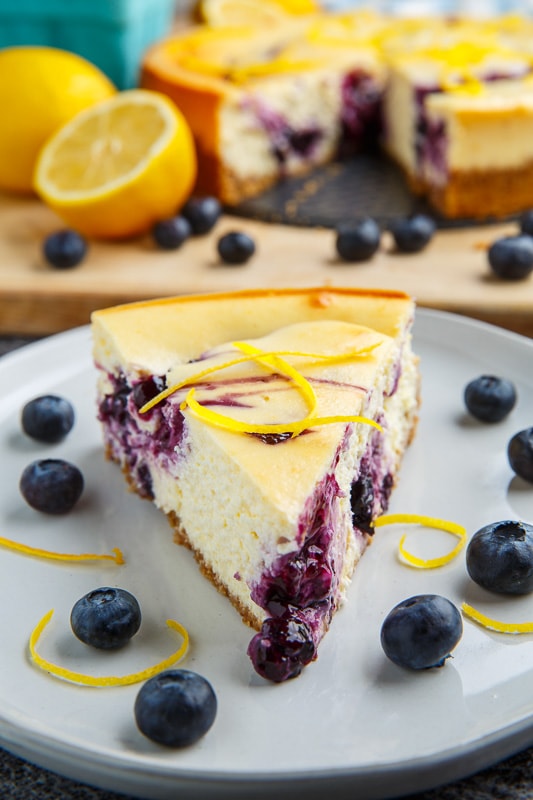 Blueberry Swirl Lemon Cheesecake Blueberry Swirl Lemon Cheesecake