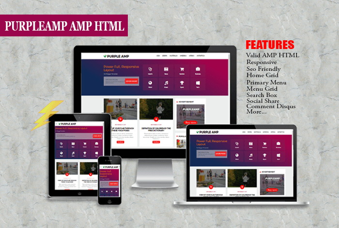 Purple AMP HTML