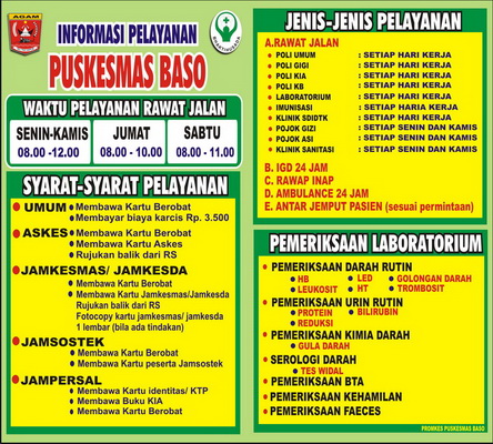 PUSKESMAS BASO: JENIS-JENIS PELAYANAN DI PUSKESMAS BASO