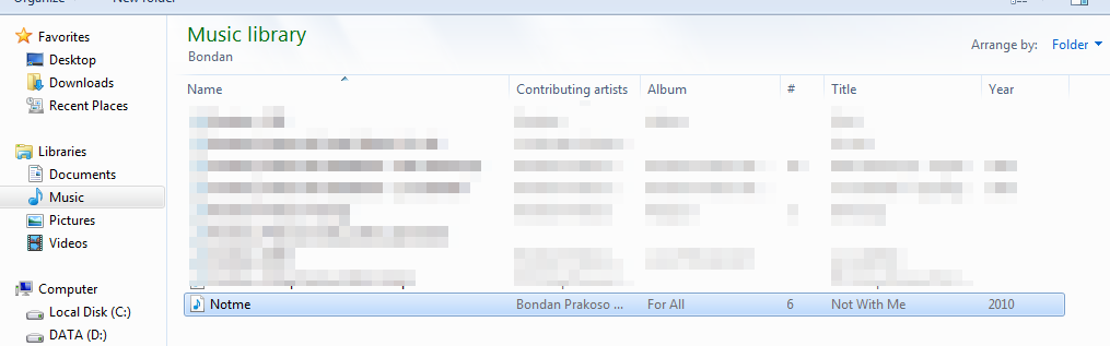 Folder musik Folder musik