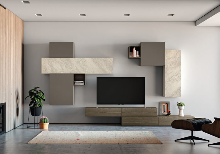 La parete attrezzata per arredare il living arredamento facile Arredare il living