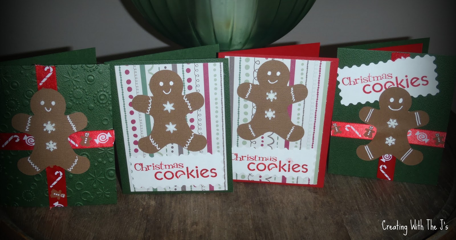 Creating With The J's Gingerbread Man Christmas Cards
