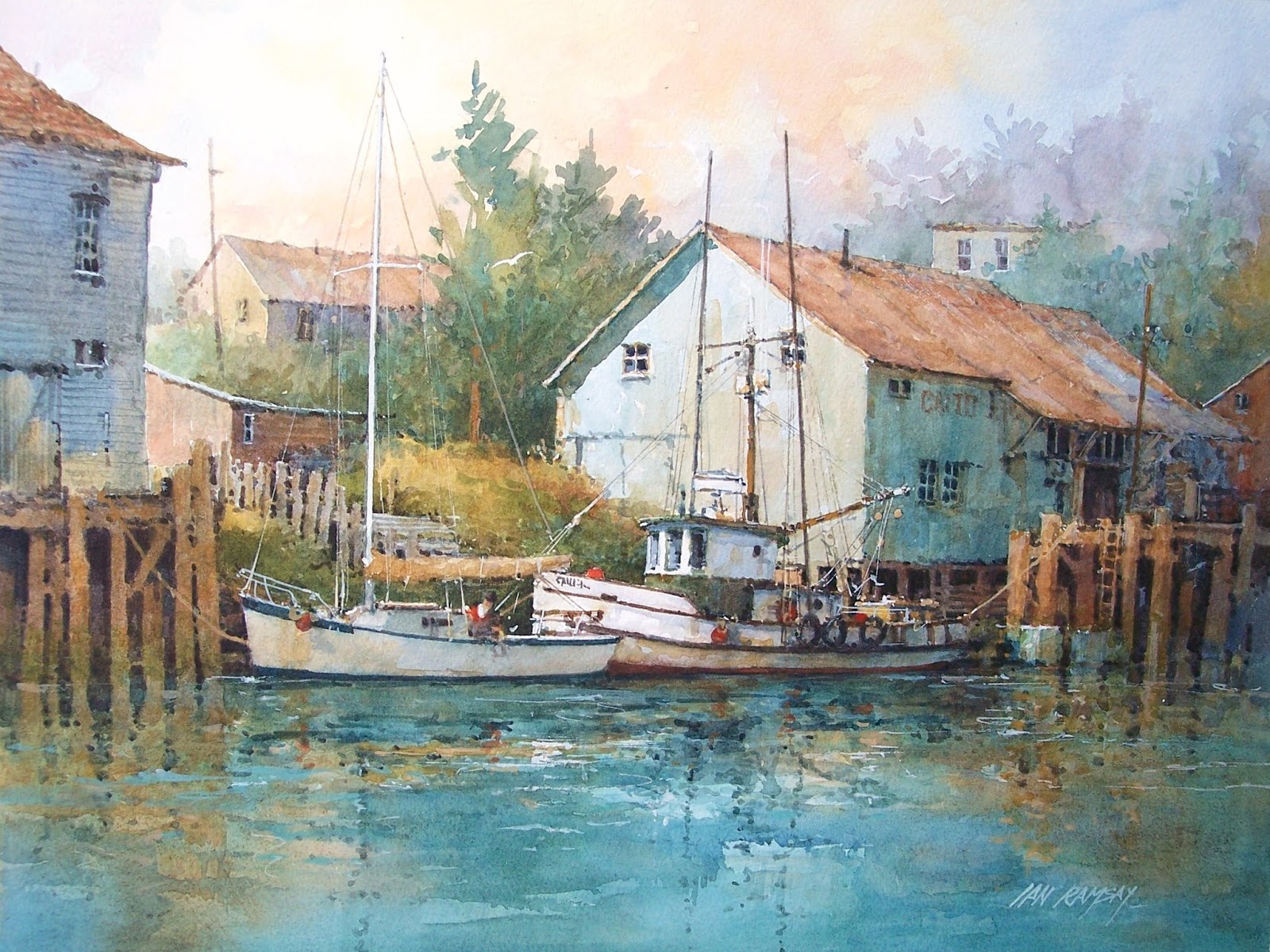 Ian Ramsay Watercolors Painting is a different experience every day