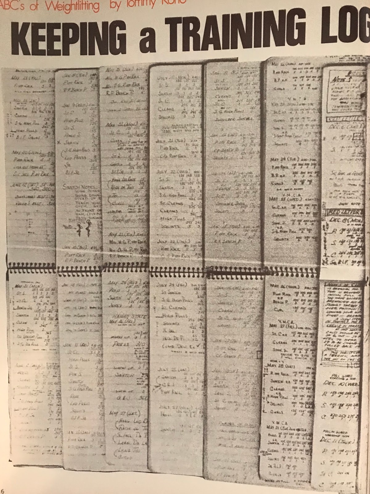 weightlifting log
