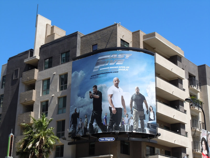 Fast Five movie billboard Hollywood