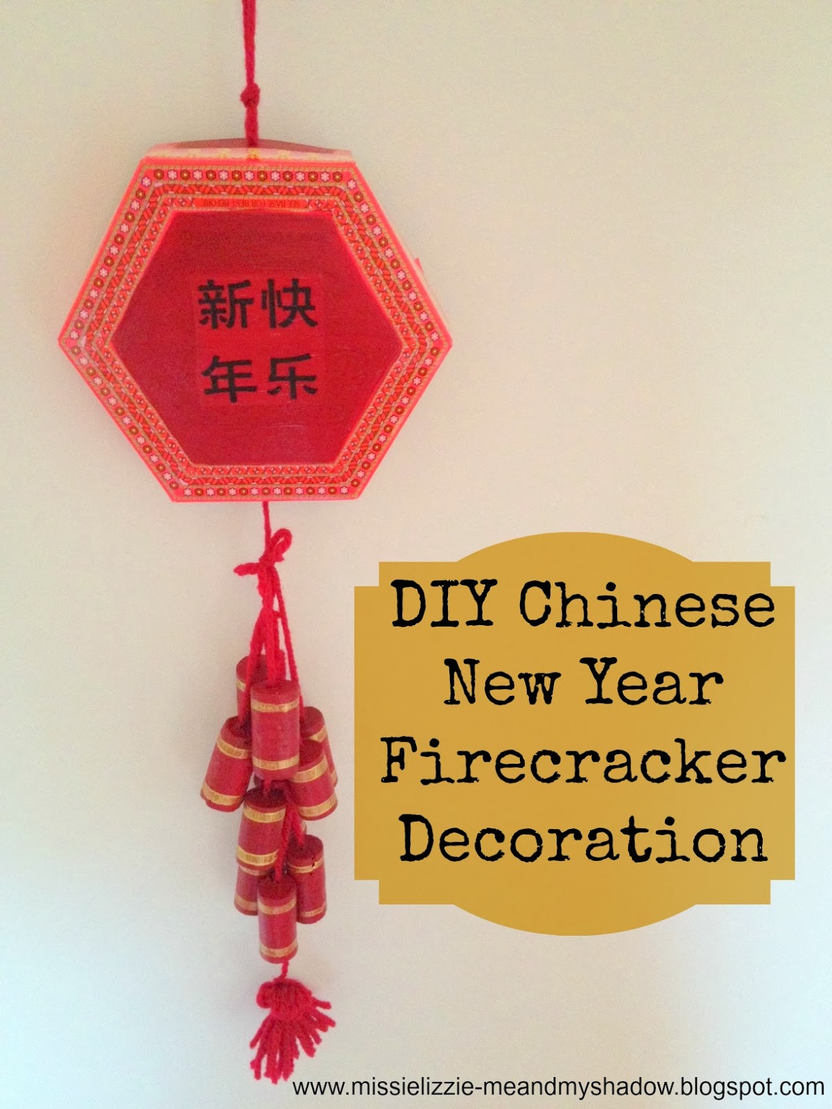 Homemade Chinese Firecracker decoration