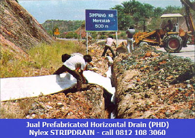 jual PHD prefabricated horizontal drain Stripdrain 0812 108 3060