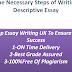 Some Necessary Steps of Writing a Descriptive Essay