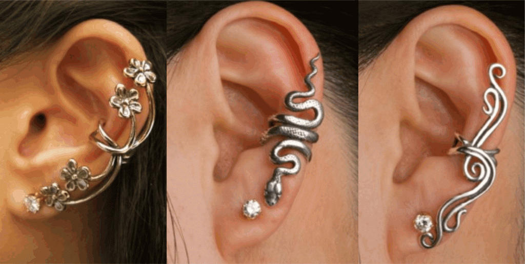 É tendência ear cuffs Chic por Chic