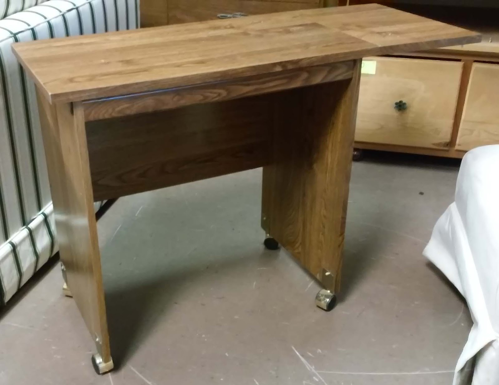 UHURU FURNITURE & COLLECTIBLES SOLD Vintage Typewriter Table with