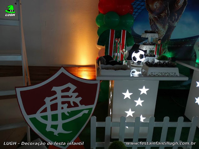 Fluminense x Flamengo - Decoração provençal simples - Detalhes imagem 05 Decoração tema Fluminense