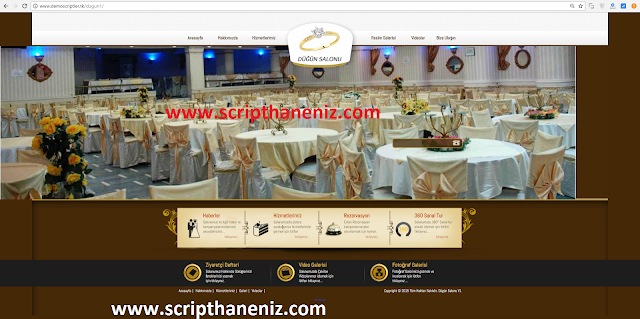 PHP Dügün Salonu Scripti İndir PHP Dügün Salonu Scripti İndir