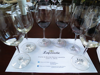 Lapostolle line-up of glasses