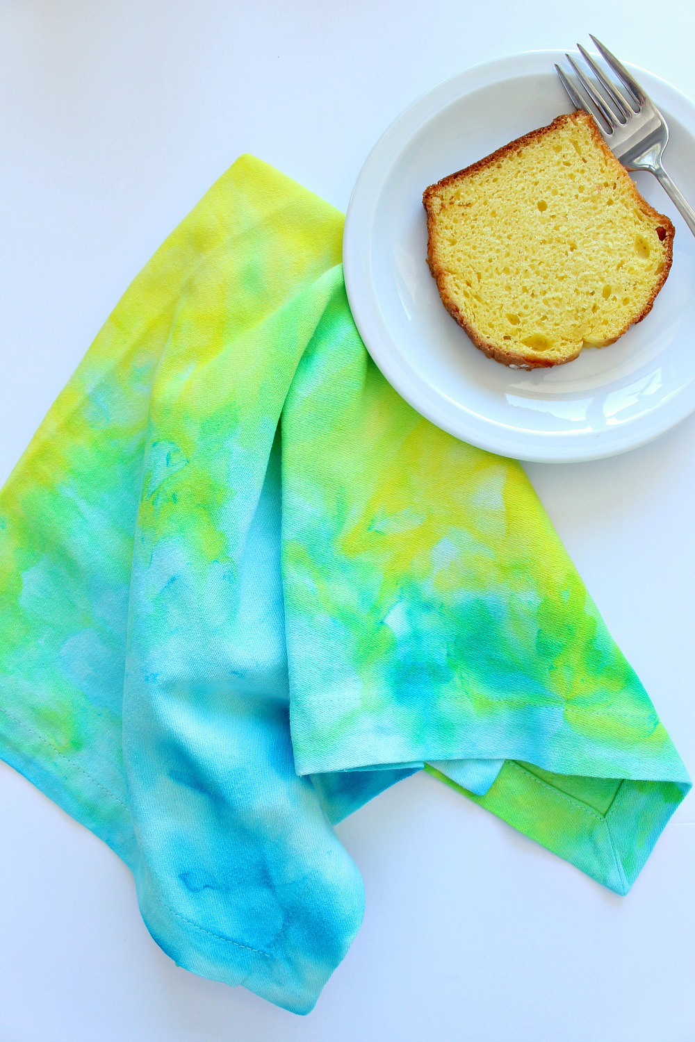 How to Ice Dye Easy DIY Ice Dyed Napkins Dans le Lakehouse