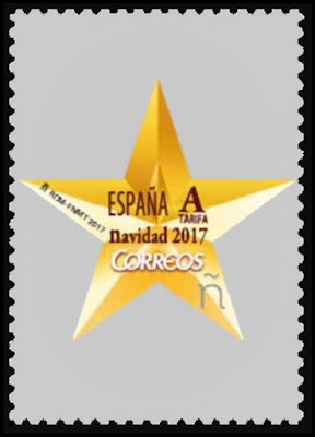 Filatelia - Navidad 2017 - España - Decoración navideña - Estrella Filatelia - Navidad 2017 - España - Decoración navideña - Estrella