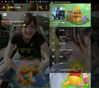 BBM Change Background with Minnie the Pooh BBM Change Background with Minnie the Pooh