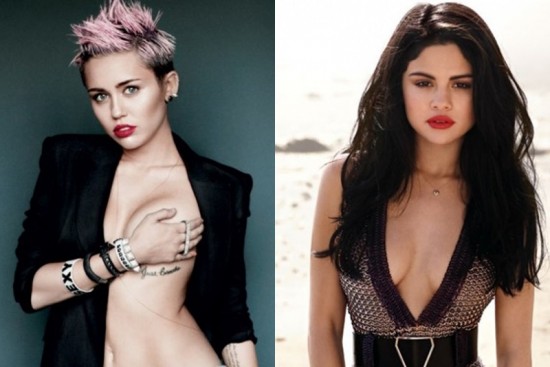 Miley Cyrus y Selena Gomez compiten por ser la Mujer más Sexy en los Teen C...