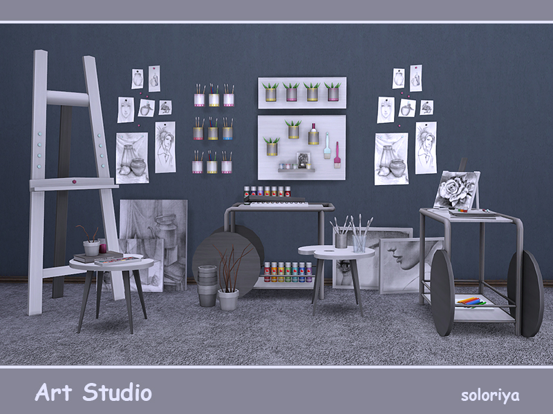 soloriya Art Studio. Sims 4