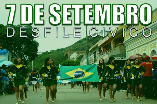 Programação das atividades em comemoração a Independência do Brasil - 7 de setembro