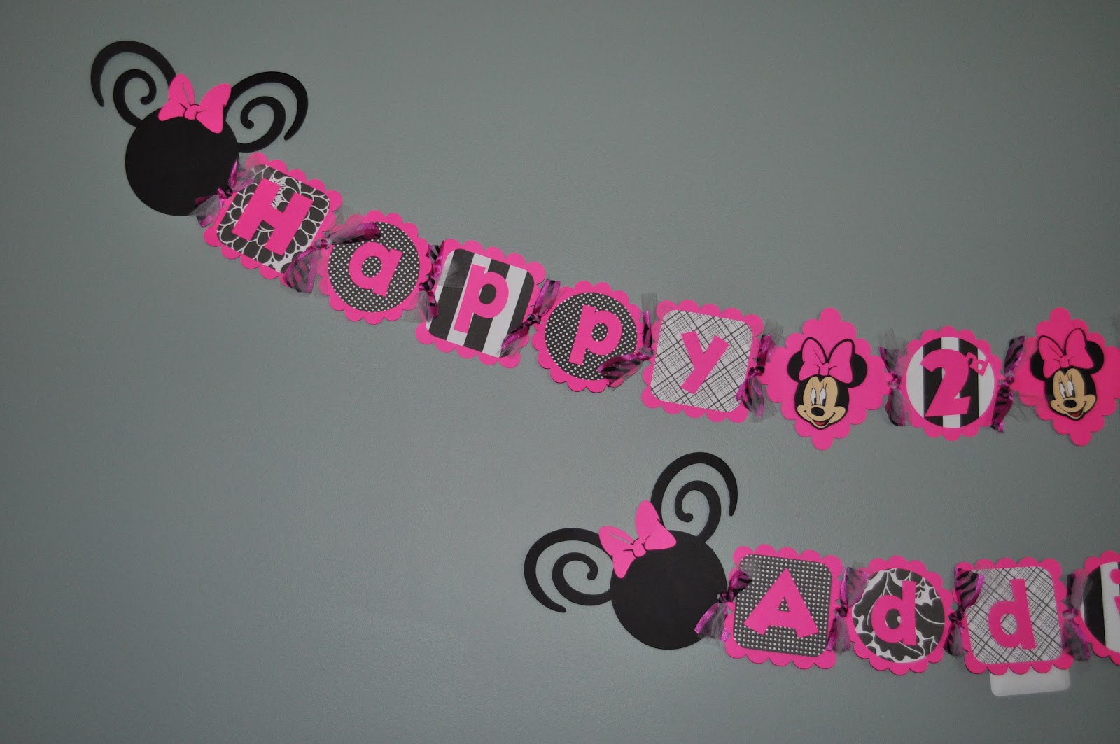 R + R Creations minnie mouse banner