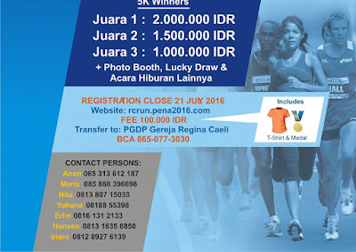 Run For Unity 2016 Jakarta Run For Unity 2016 Jakarta gereja regina caeli pantai indah kapuk jakarta
