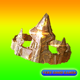 Kings Rock - a game item for evolving some Pokemon