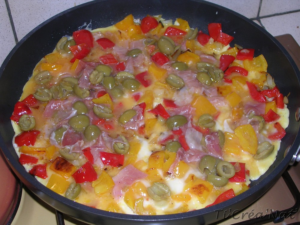 Ti'Créa'Nat' Omelette aux olives vertes
