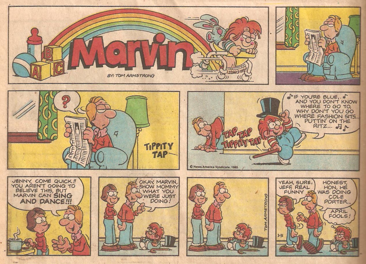 1271px x 918px - Sunday Comics Debt: Marvin Talks!