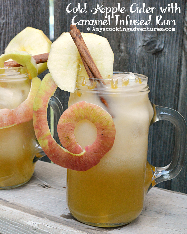 Cold Apple Cider with Caramel Infused Rum appleweek