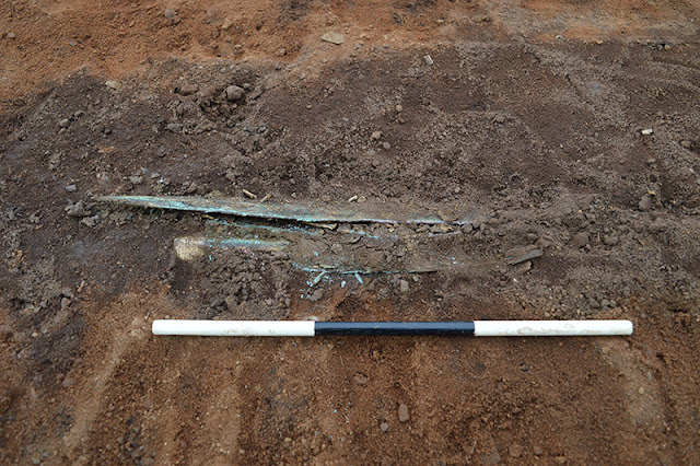 Late Bronze Age weapons hoard dug up at Scottish building site