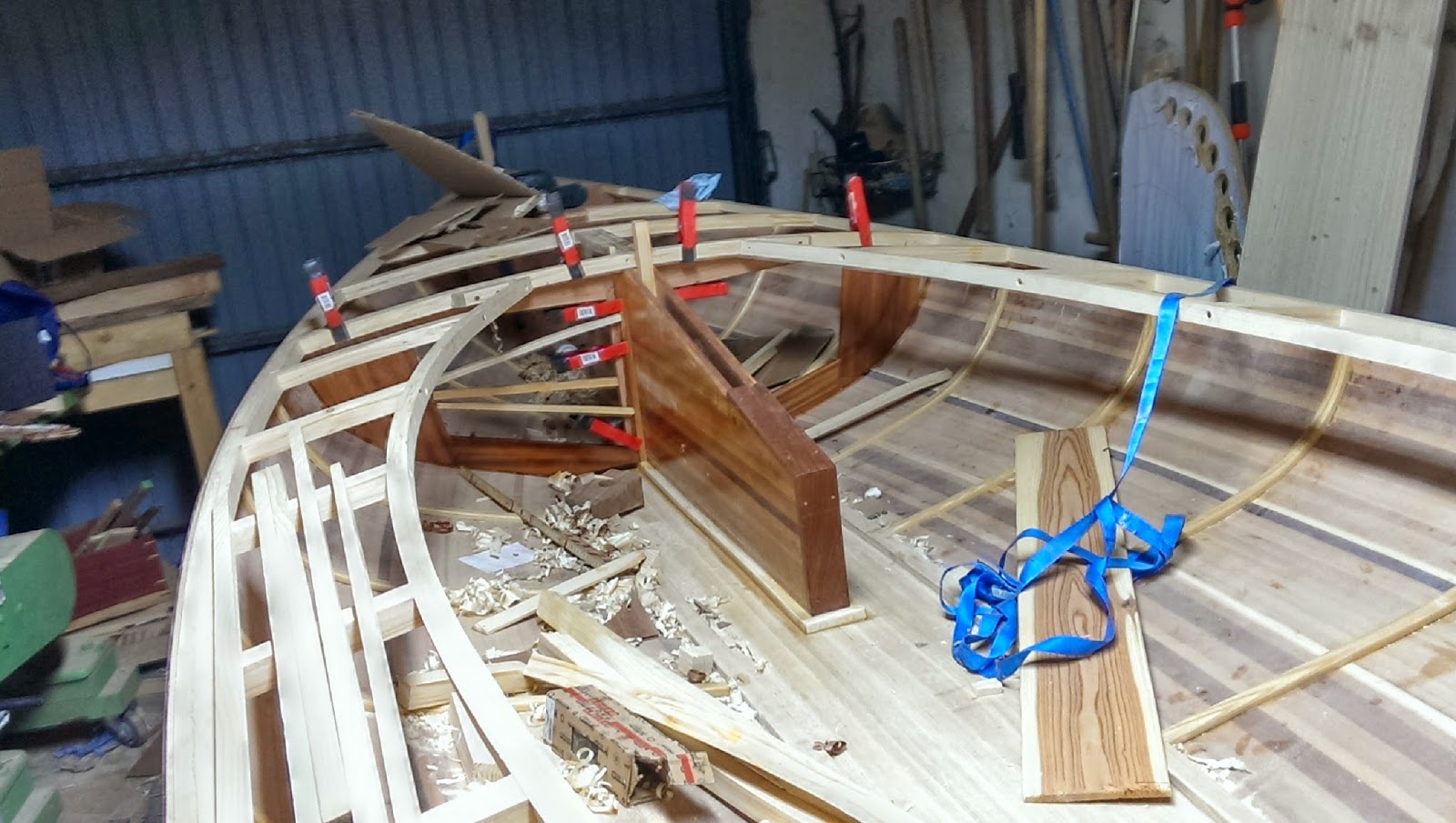 Building a 16' East Coast Melonseed Skiff Bulkheads