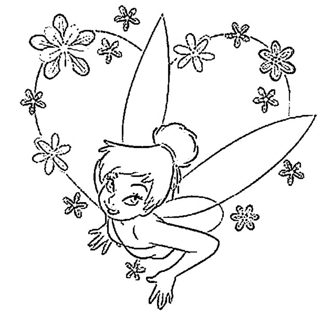 i love tinkerbell coloring pages - photo #49