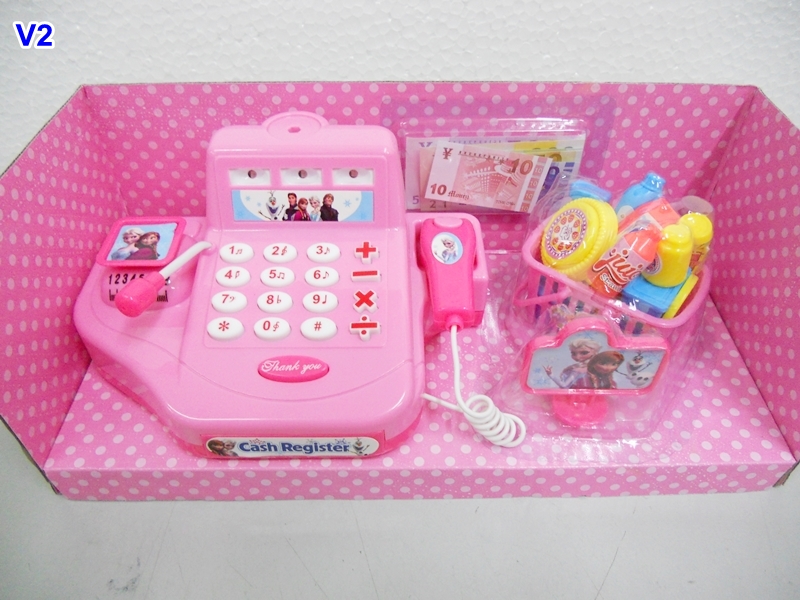 BongBongIdea TOY CASH REGISTER CASH COUNTER FROZEN ELSA ANNA